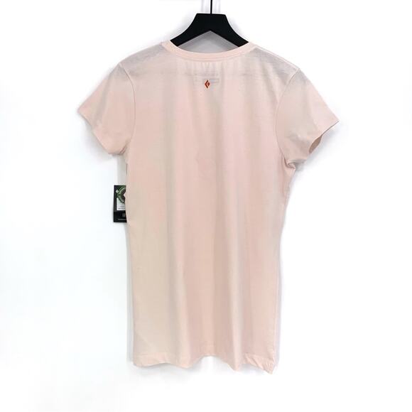 BLACK DIAMOND Brushstroke Graphic T-Shirt Light Pink M *Flawed - Picture 8 of 9